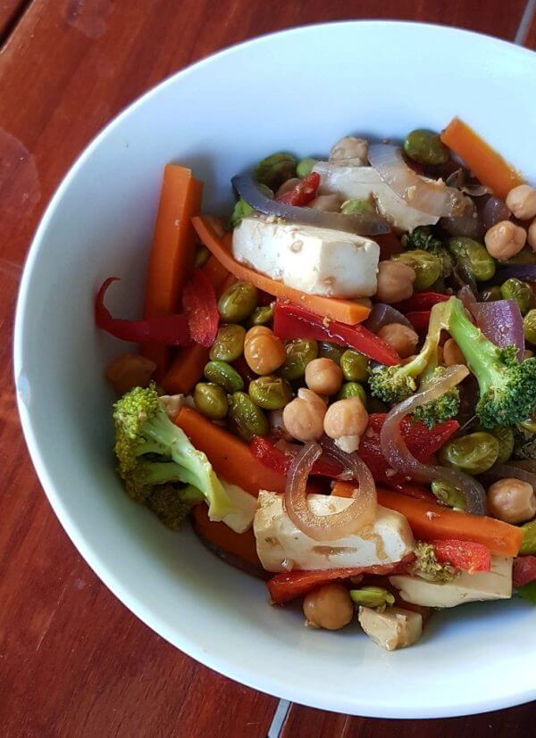 Tofu and Chickpea Stir-fry - Good 4 You Nutrition